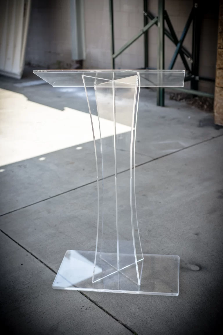 Clear Lucite Lectern
